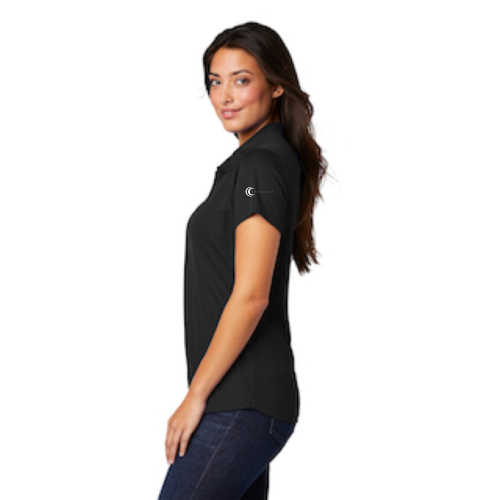 WFG - Port Authority Ladies Pinpoint Mesh Zip Polo